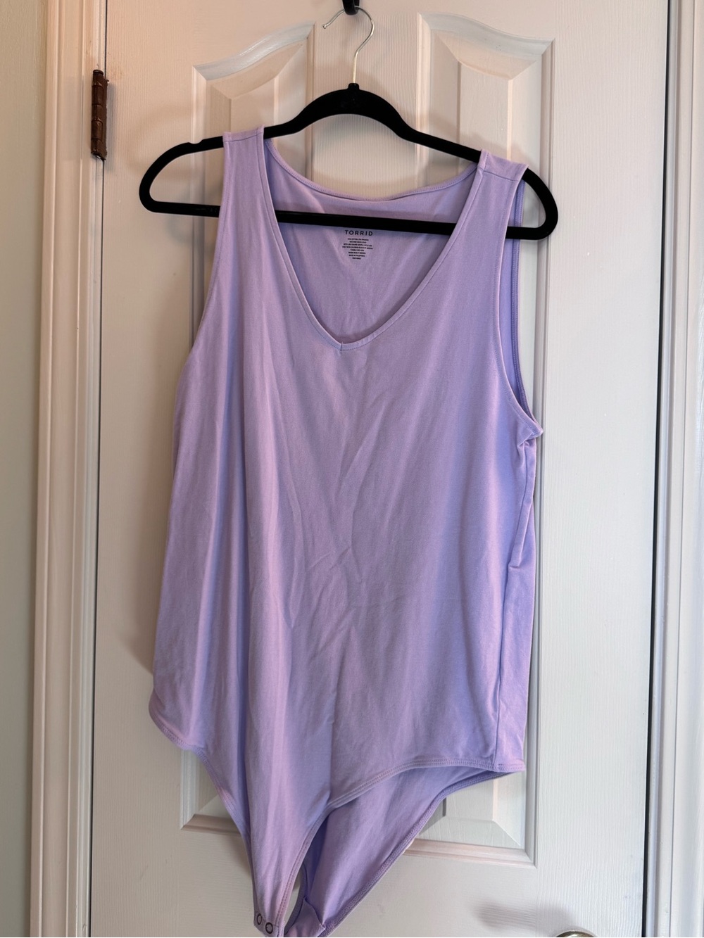 torrid Lavender Scoop V-Neck Bodysuit Tank